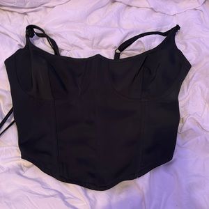 Urban outfitters, corset top in black